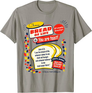 Bread of Life John 6:35 Funny Christian t shirt T-Shirt - T-Shirt | Sand