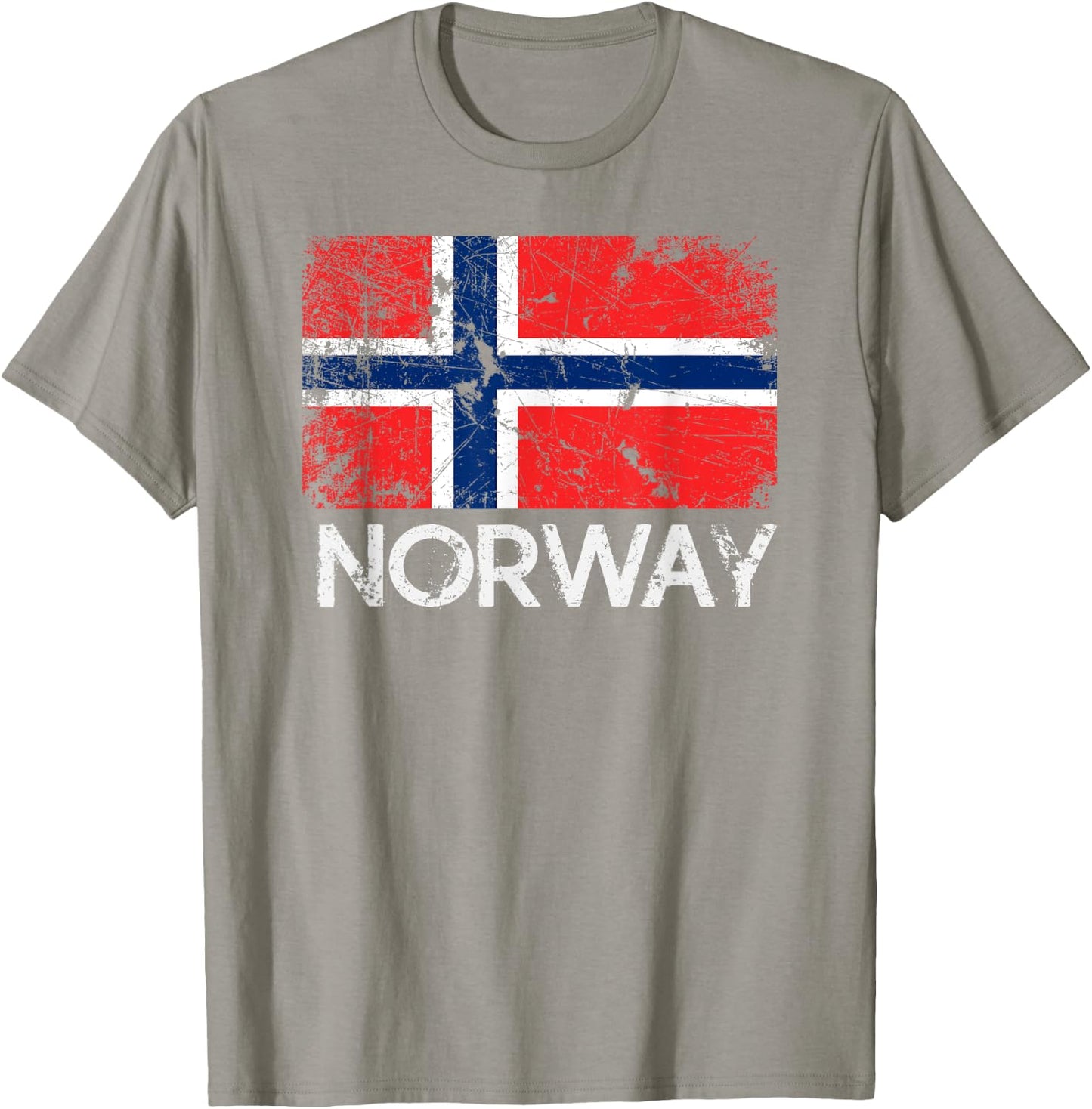 Norwegian Flag | Vintage Made In Norway Gift T-Shirt - T-Shirt | Sand