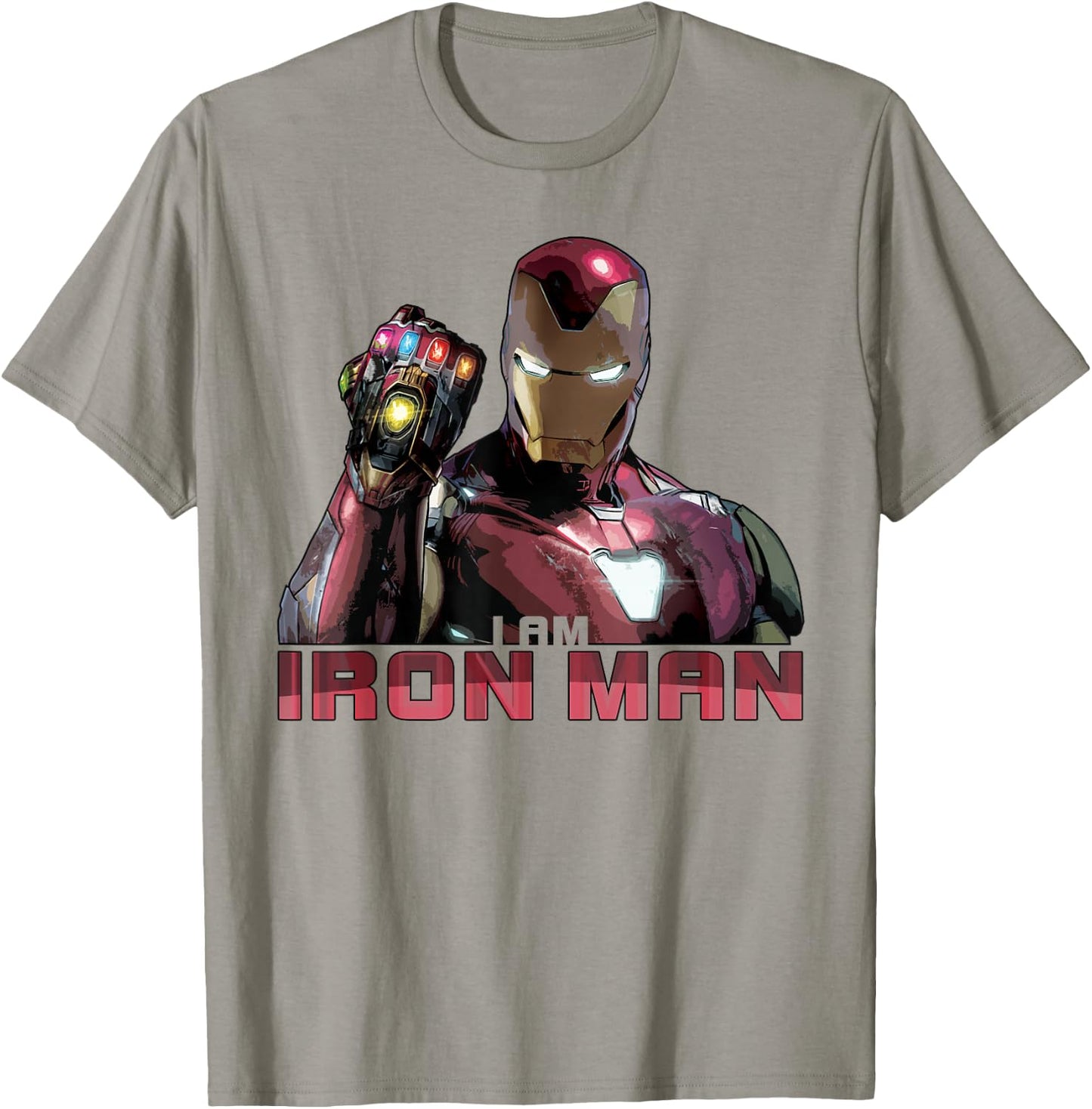 Marvel Avengers Endgame I Am Iron Man Movie Quote Portrait Small T-Shirt - T-Shirt | Sand