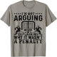 Hockey Player Arguing Gift Funny Hockey T-Shirt - T-Shirt | Sand