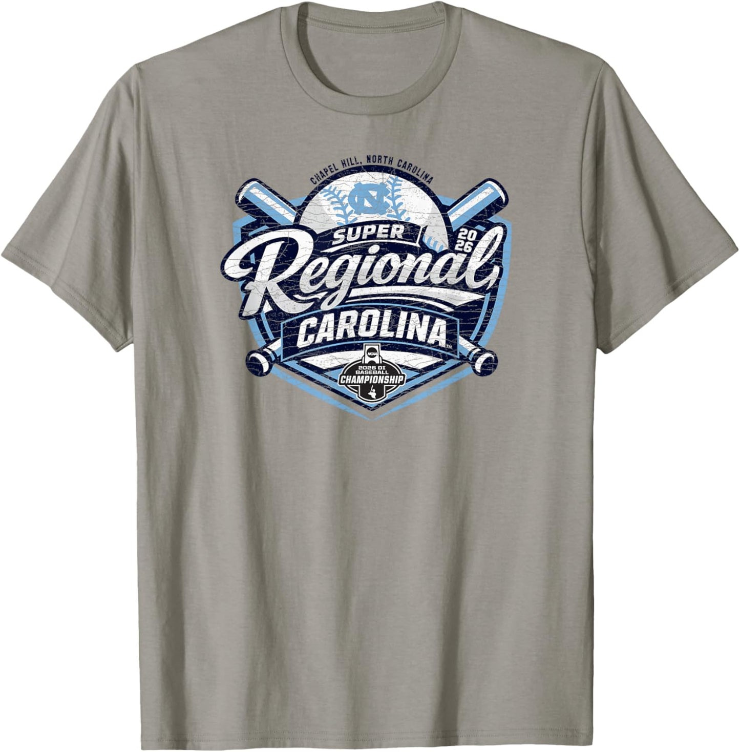 North Carolina Tar Heels Super Regionals Baseball 2026 CWS T-Shirt - T-Shirt | Sand