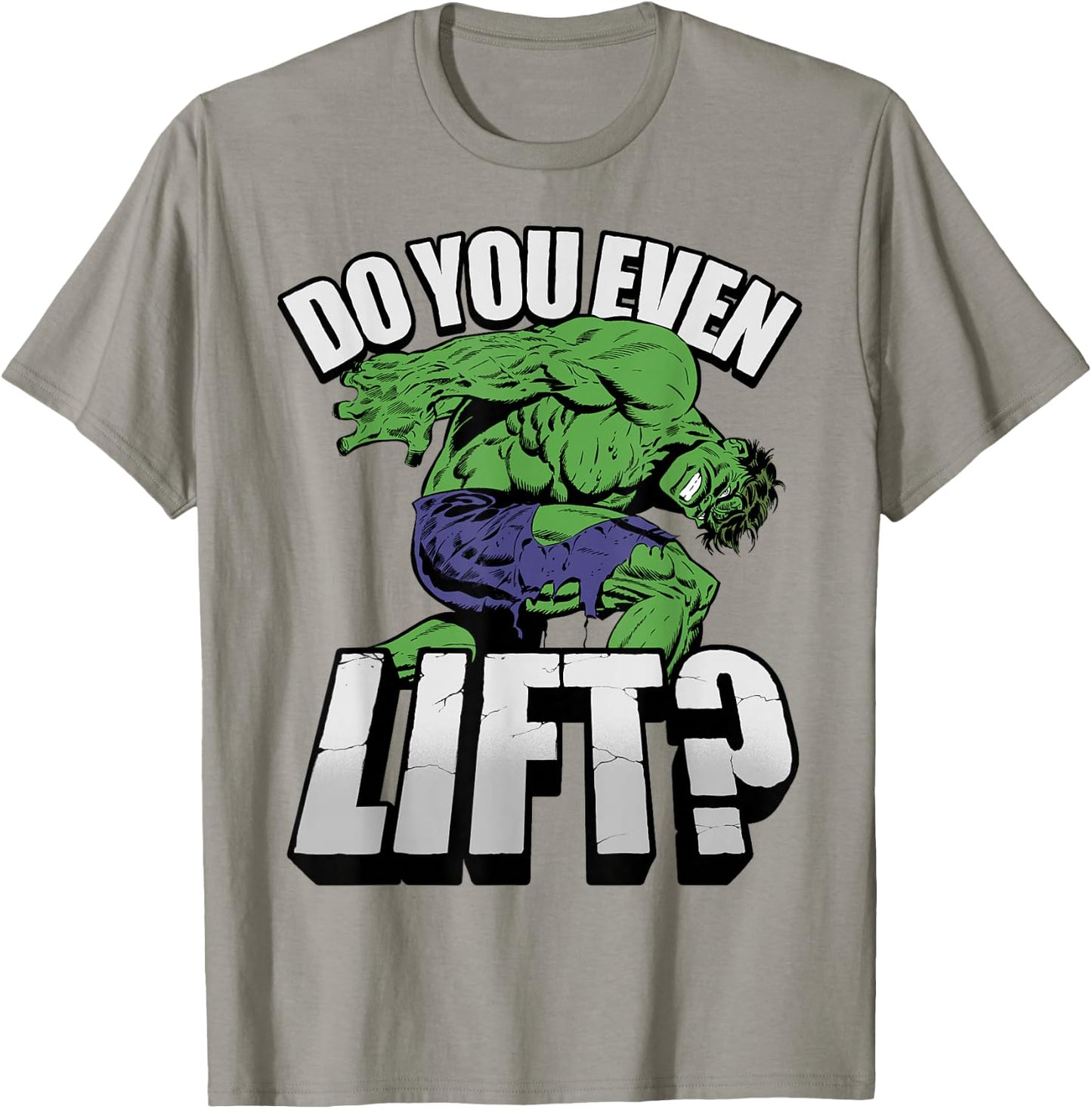 Marvel Hulk Do You Even Lift Workout Graphic T-Shirt - T-Shirt | Sand