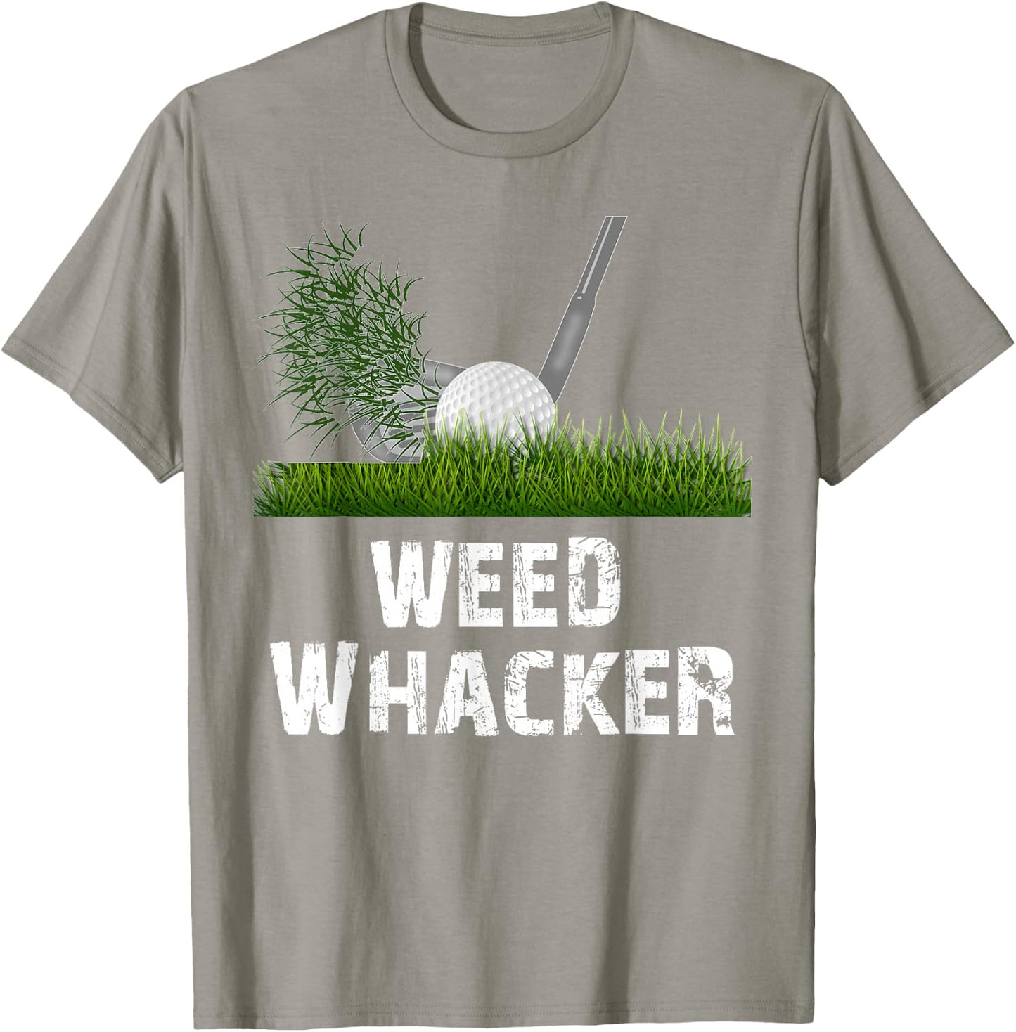 Distressed Funny Golf Weed Whacker Gift Golfers T-Shirt - T-Shirt | Sand