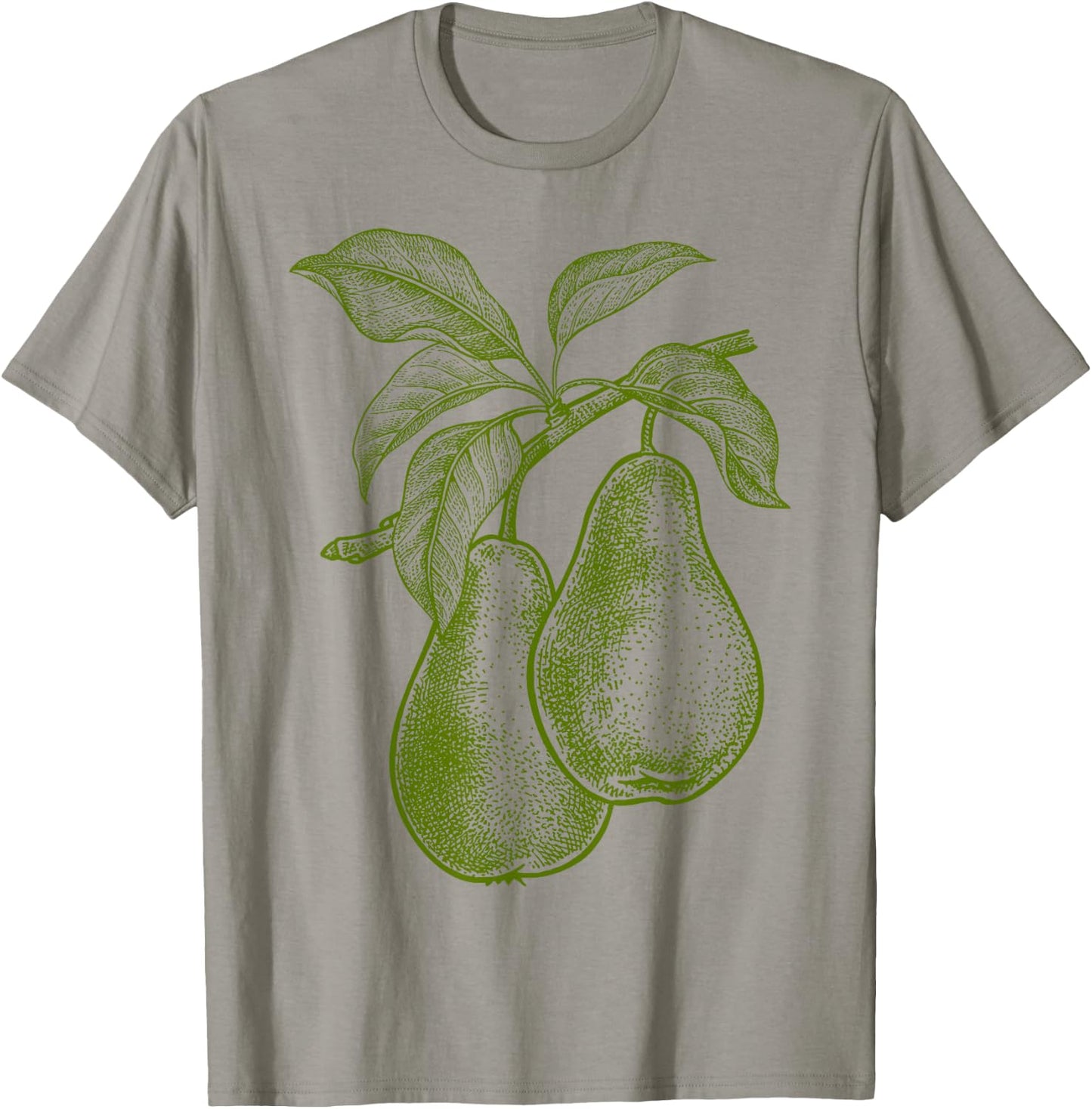 Pear Green Fruit Retro Vintage Line Graphic Gift - Pear T-Shirt - T-Shirt | Sand