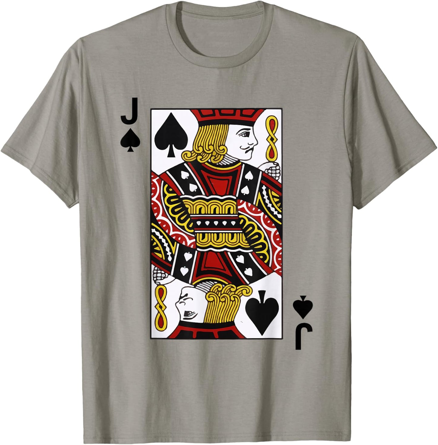 Jack of Spades Blackjack Cards Poker 21 J shirt T-Shirt - T-Shirt | Sand