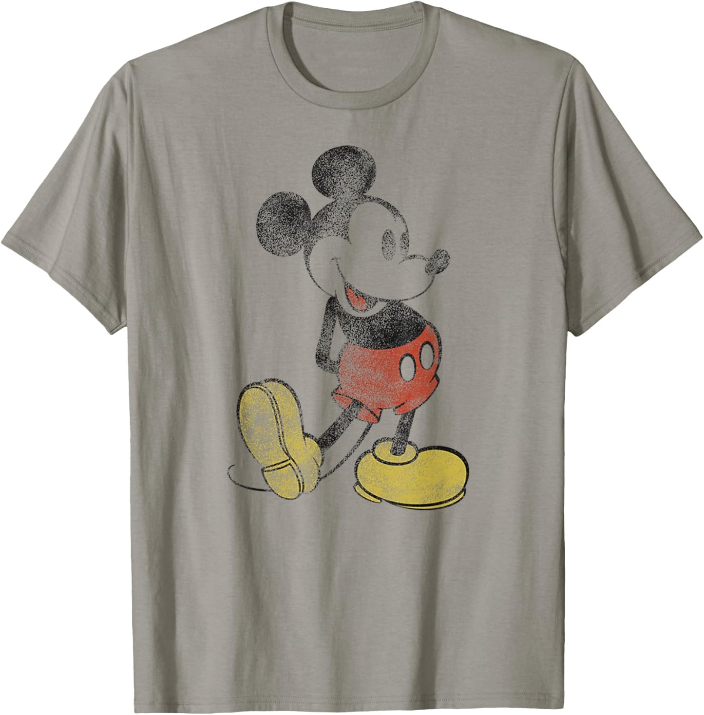 Disney - Mickey Mouse Distressed Classic Pose T-Shirt - T-Shirt | Sand