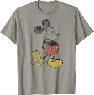 Disney - Mickey Mouse Distressed Classic Pose T-Shirt - T-Shirt | Sand