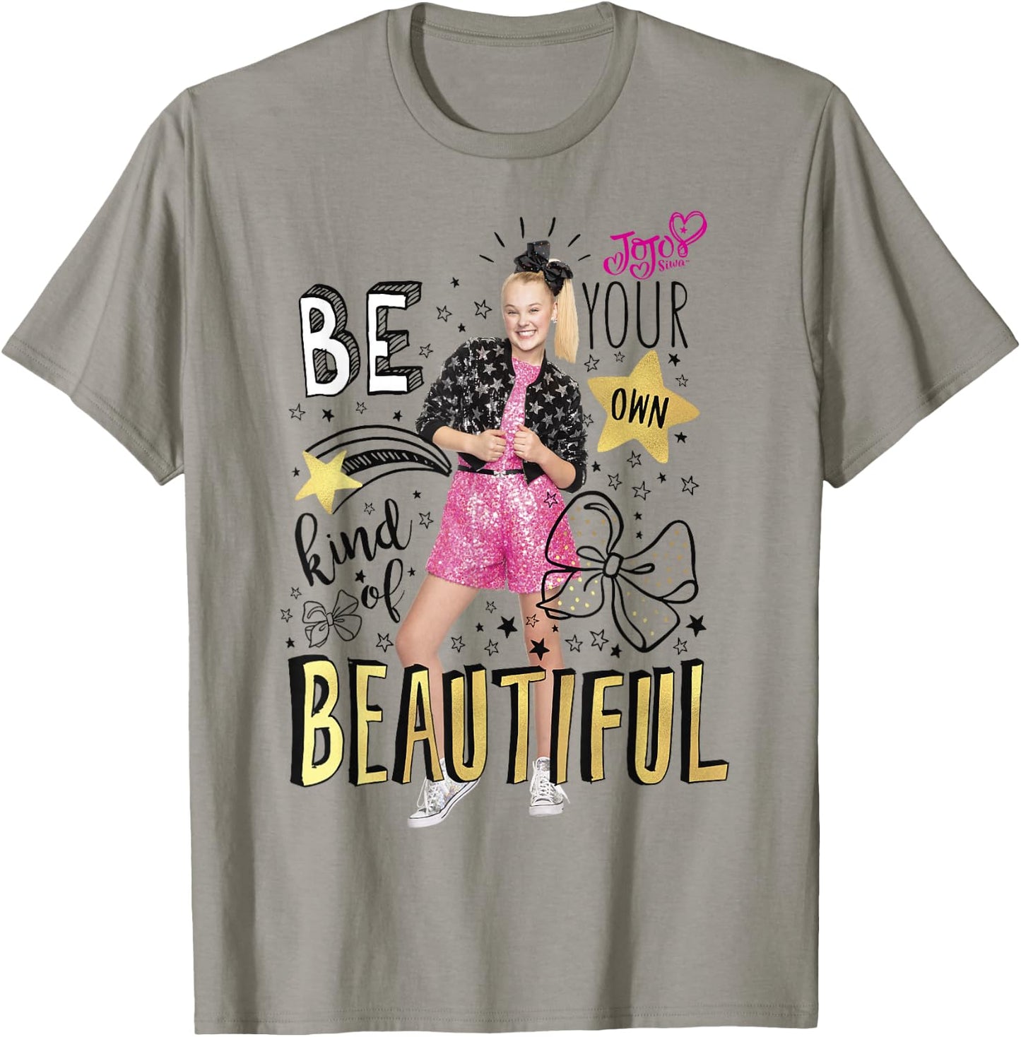 JoJo Siwa Be Your Own Kind of Beautiful Graphic T-Shirt - T-Shirt | Sand