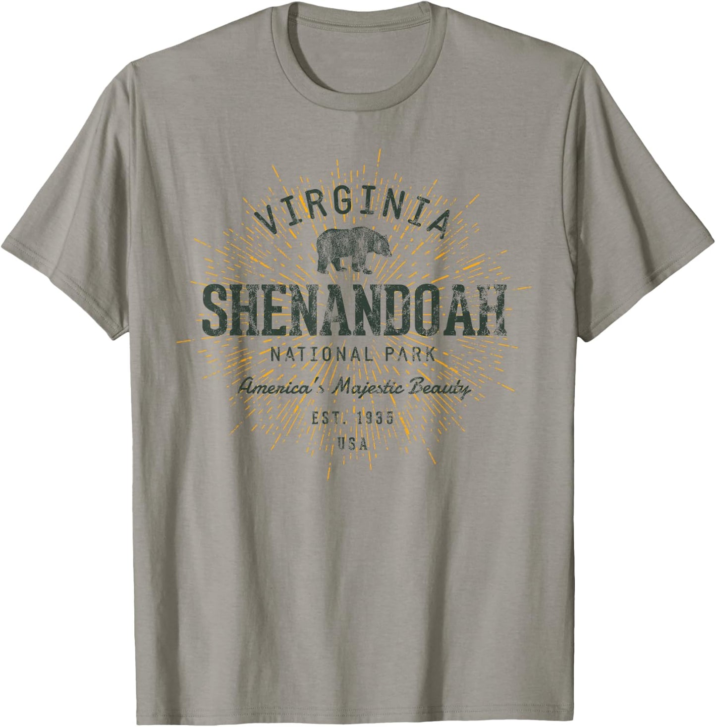 Retro Style Vintage Shenandoah National Park T-Shirt - T-Shirt | Sand