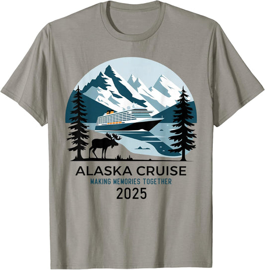 Matching Family Friends and Group Alaska Cruise 2025 T-Shirt - T-Shirt | Sand