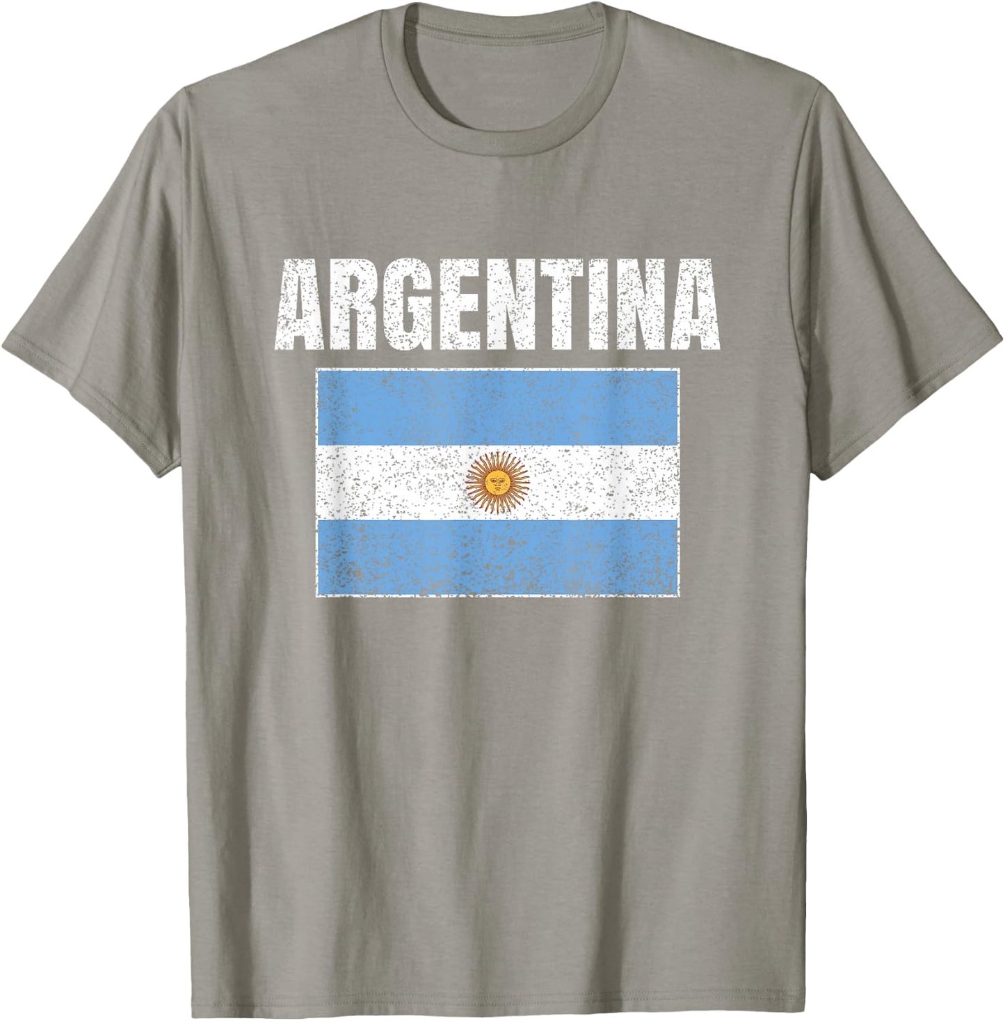 Argentinian Flag Vintage Argentina Map Country Gift T-Shirt - T-Shirt | Sand