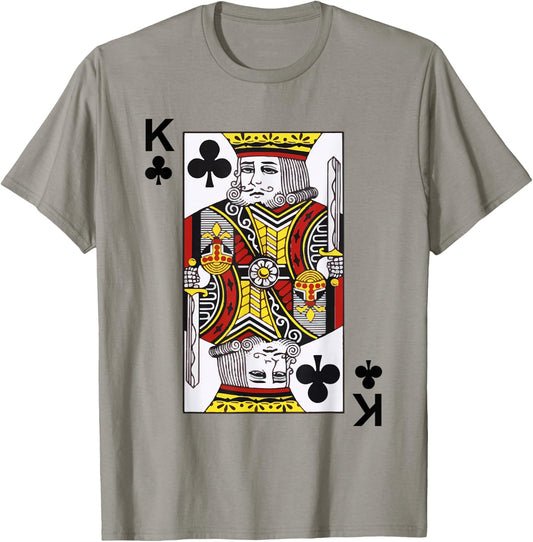 King of Clubs Blackjack Cards Poker 21 K shirt T-Shirt - T-Shirt | Sand