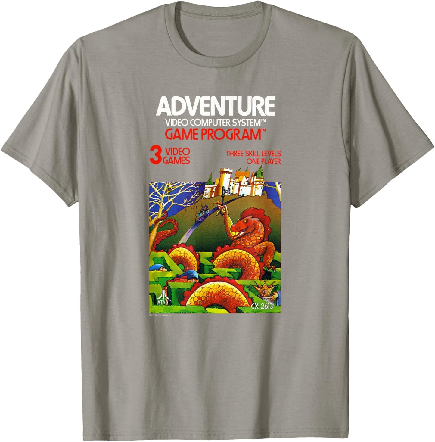Atari Adventure Video Game Cartridge Art T-Shirt - T-Shirt | Sand