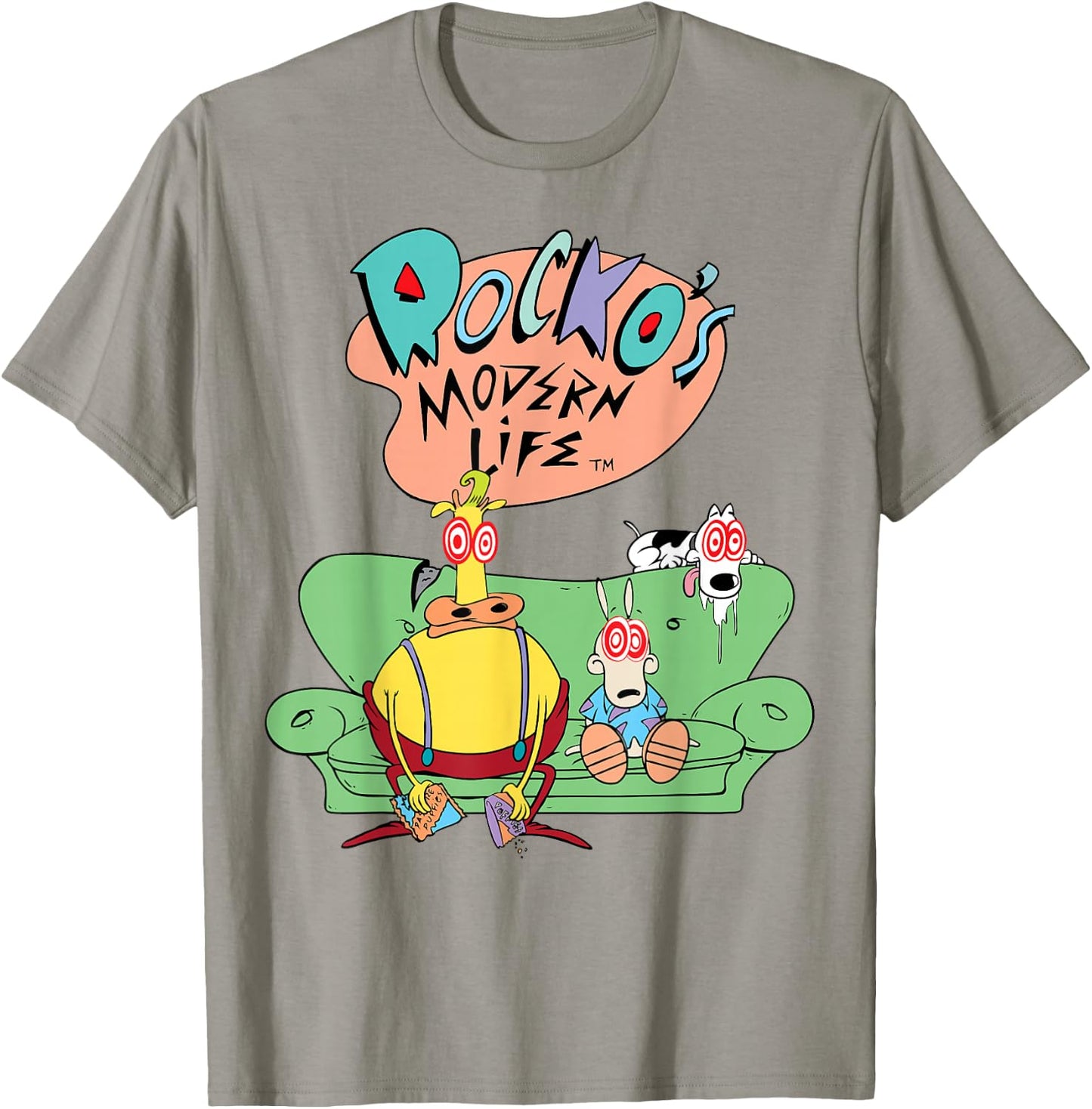 Nickelodeon Rocko's Modern Life Dazed and Confused T-Shirt - T-Shirt | Sand