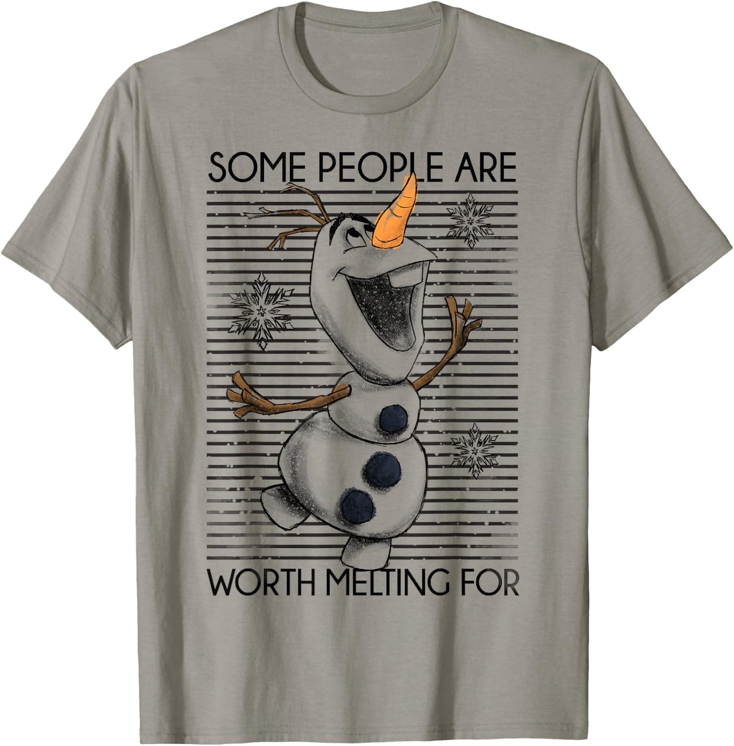 Disney Frozen Olaf Some People are Worth Melting for T-Shirt - T-Shirt | Sand
