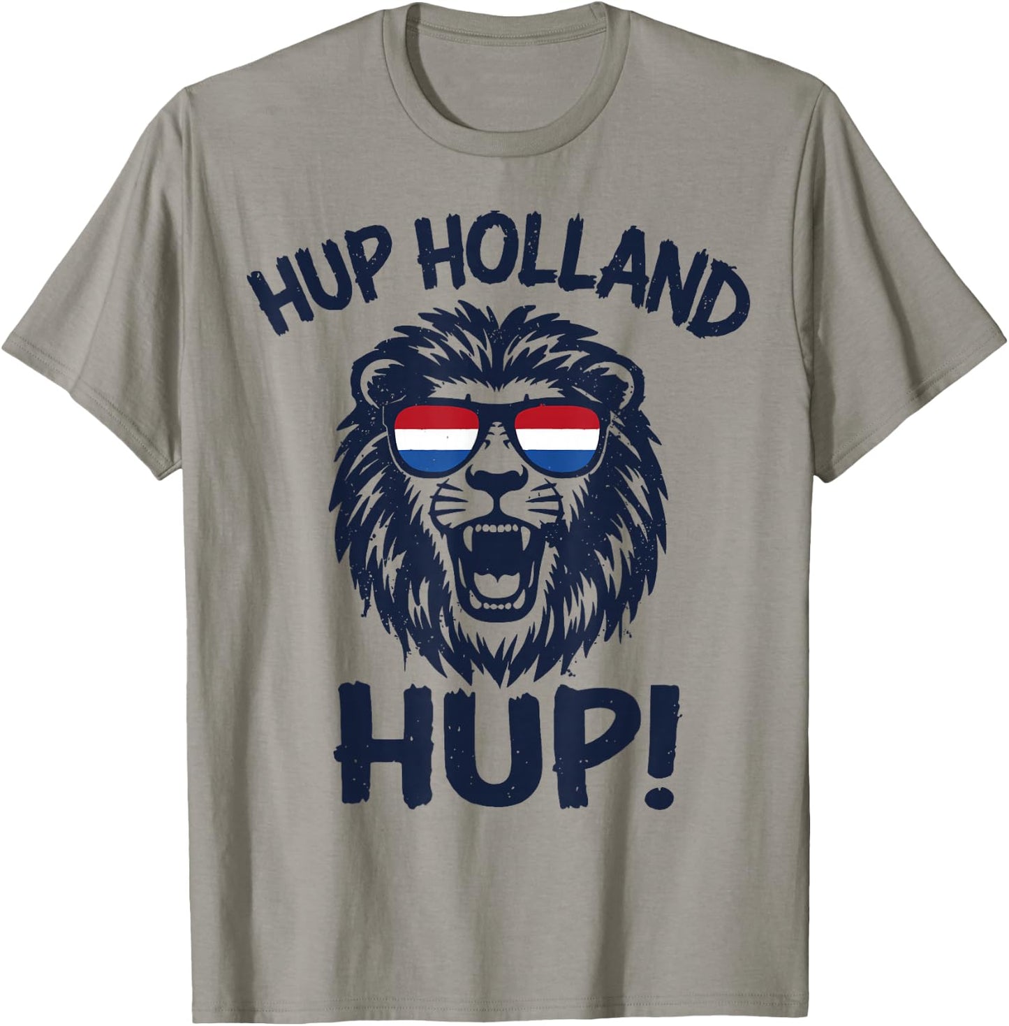 Hup Holland, Netherlands Flag Lion, Nederland Dutch Orange T-Shirt - T-Shirt | Sand