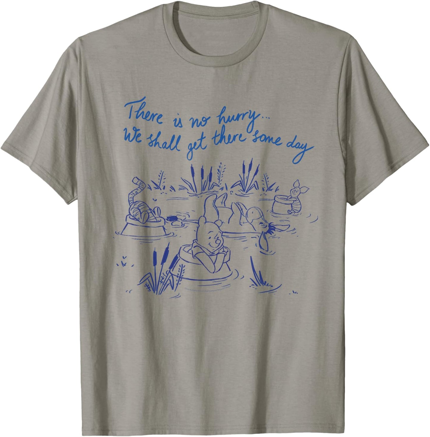 Disney Winnie the Pooh No Hurry We Shall Get There Some Day T-Shirt - T-Shirt | Sand