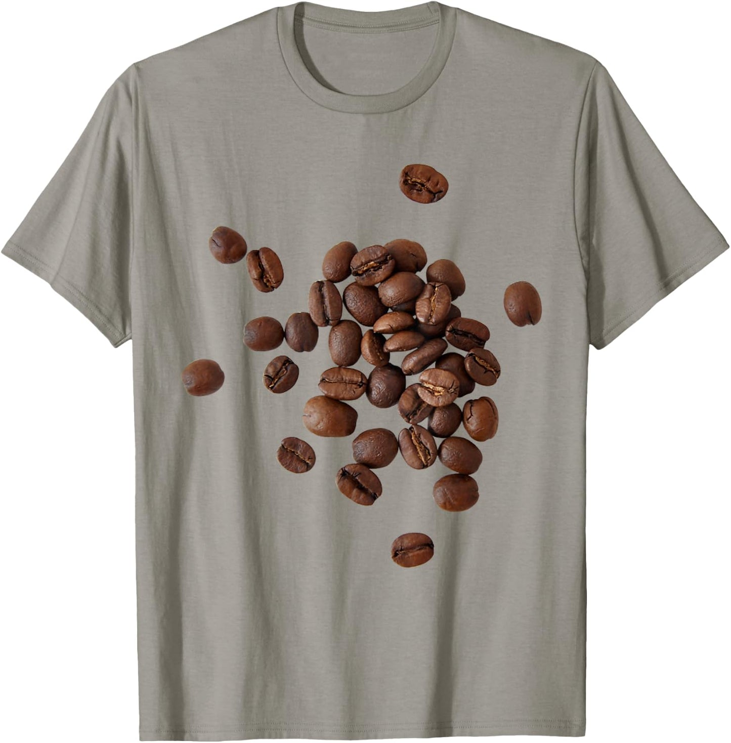 Coffee Beans Whole Bean Coffee Cafe Spilled Halloween T-Shirt - T-Shirt | Sand
