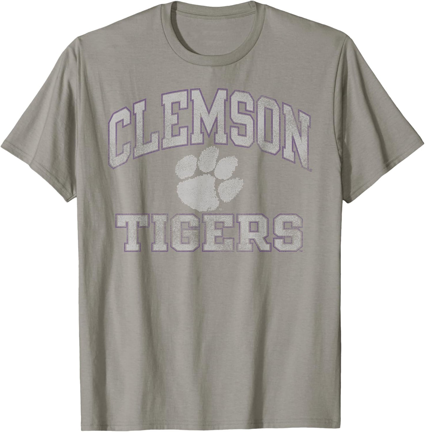 Clemson Tigers Vintage Worn Orange Officially Licensed T-Shirt - T-Shirt | Sand