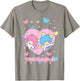 Little Twin Stars Retro Logo Valentine T-Shirt - T-Shirt | Sand
