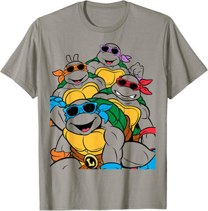 Teenage Mutant Ninja Turtles With Sunglasses T-Shirt - T-Shirt | Sand