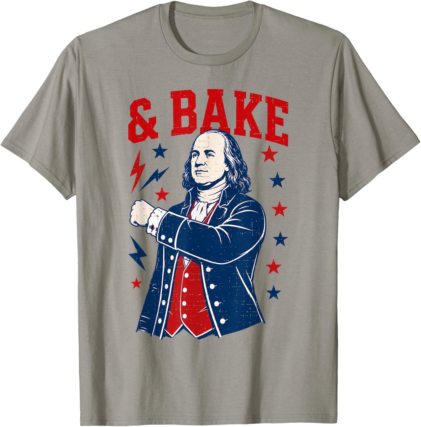 Funny Shake and Bake 4th of July Couple Matching T-Shirt - T-Shirt | Sand