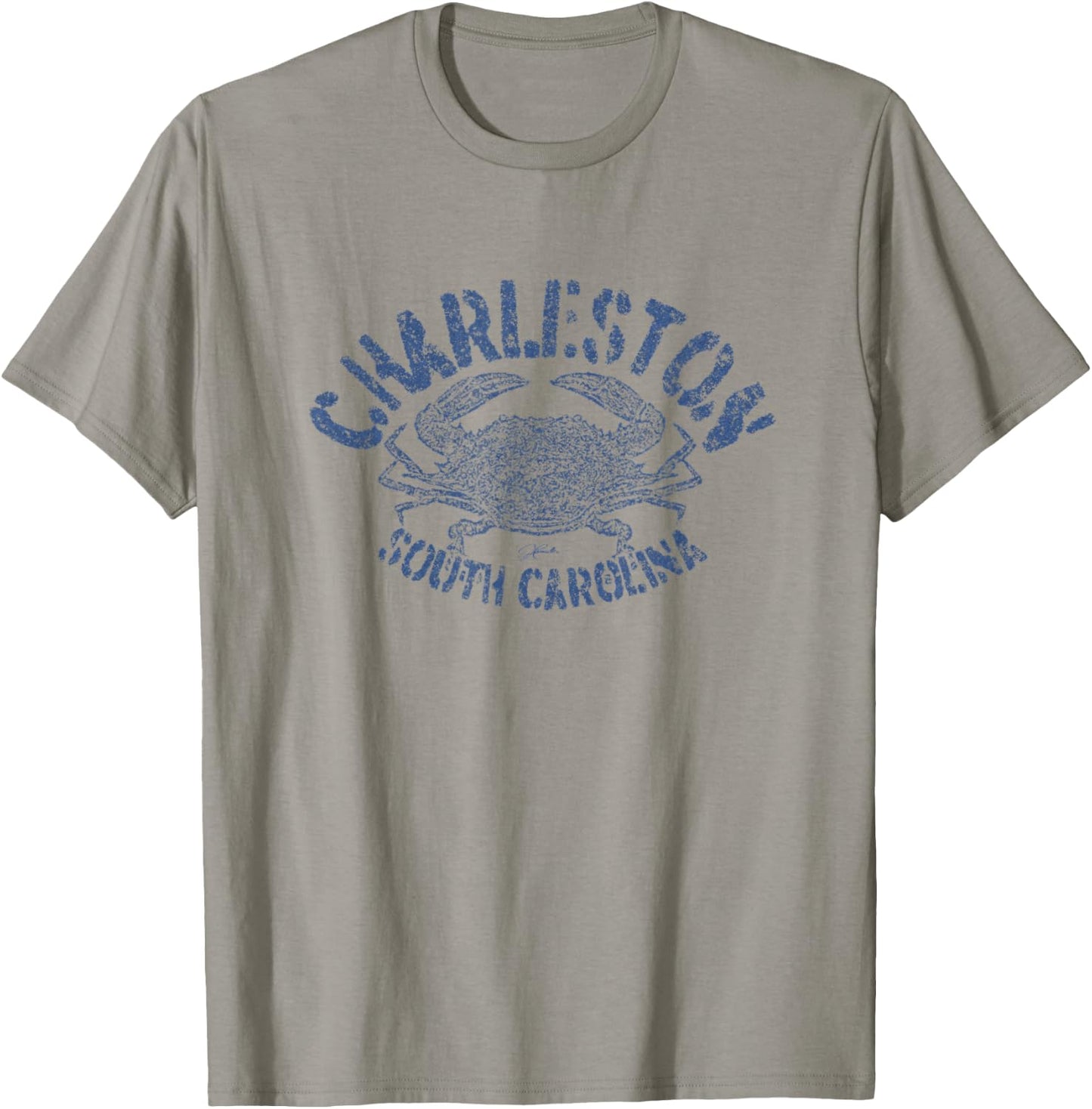 JCombs: Charleston, SC, Blue Crab T-Shirt - T-Shirt | Sand