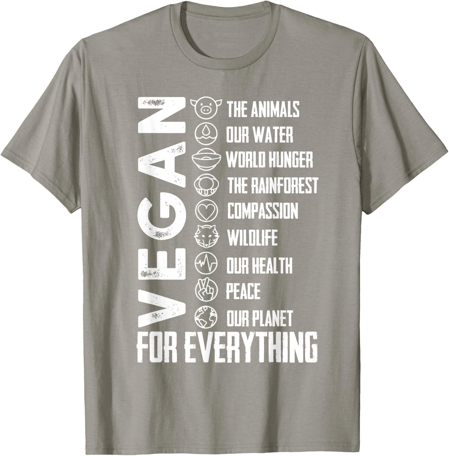 Vegan for Everything T Shirt Planet/Earth Day, Save The Bees T-Shirt - T-Shirt | Sand