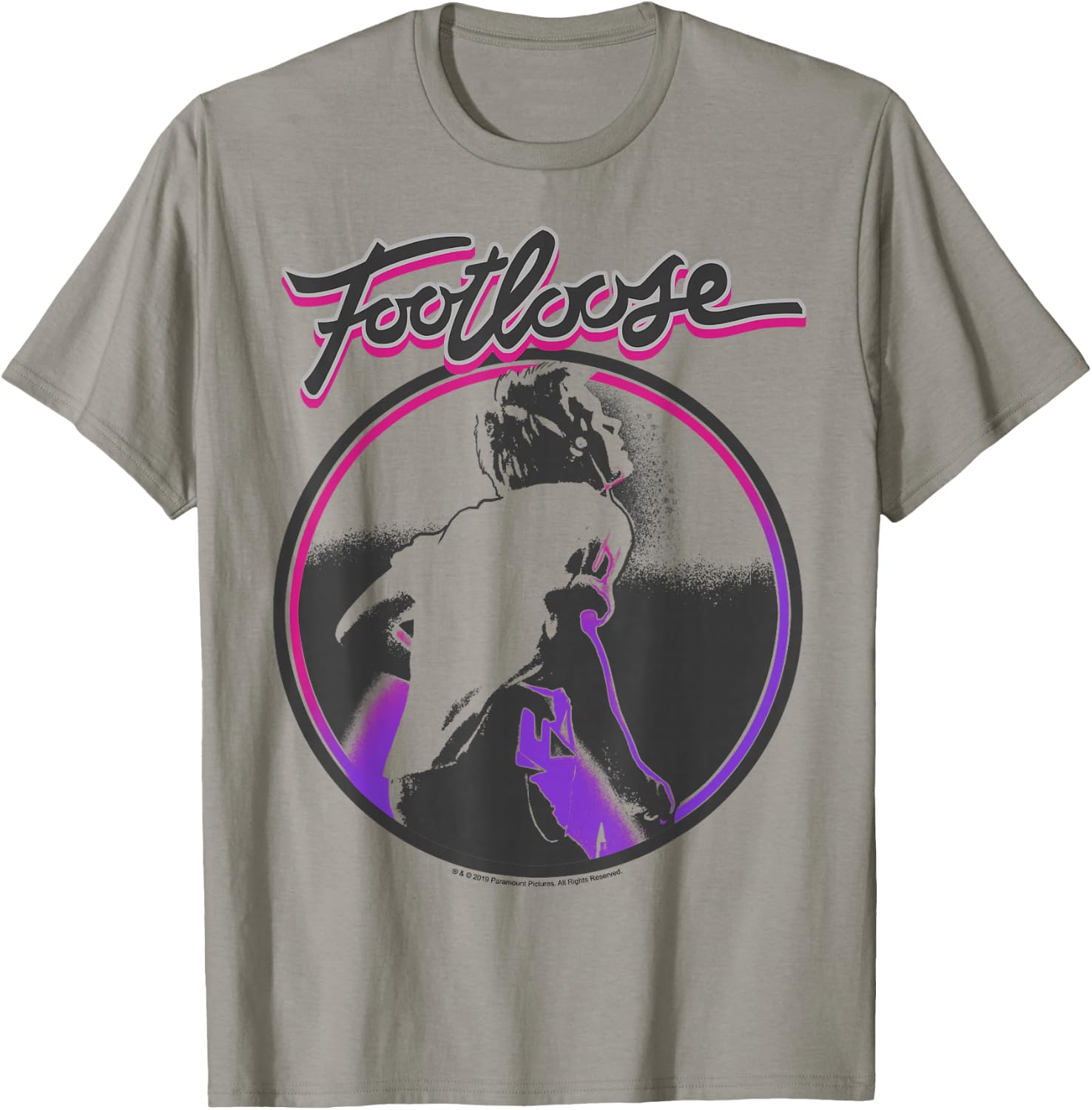 Footloose Ren McCormack Circle Portrait Title Logo T-Shirt - T-Shirt | Sand