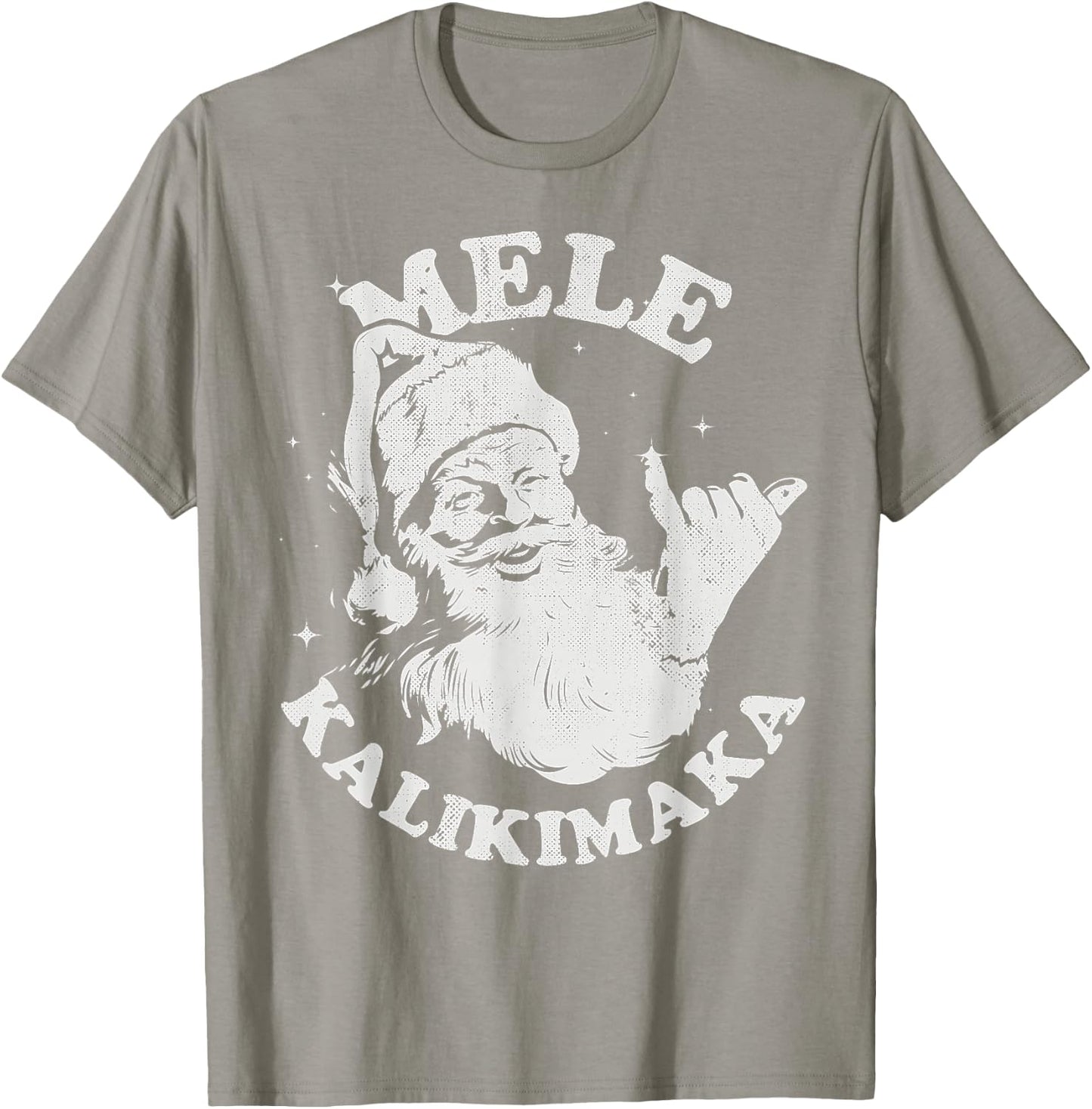 Retro Christmas Surf, Mele Kalikimaka Santa Shaka Hawaii T-Shirt - T-Shirt | Sand