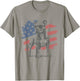 Patriotic Pit Bull Dog USA Flag Sunglasses 4th of July T-Shirt - T-Shirt | Sand