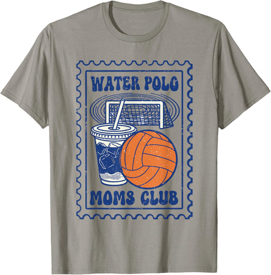 Water Polo Moms Club Vintage T-Shirt - T-Shirt | Sand
