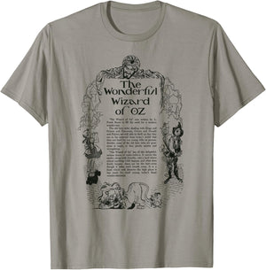 Oz Book Dorothy Toto Lion Scarecrow Oz Tin Man Wizard of OZ T-Shirt - T-Shirt | Sand