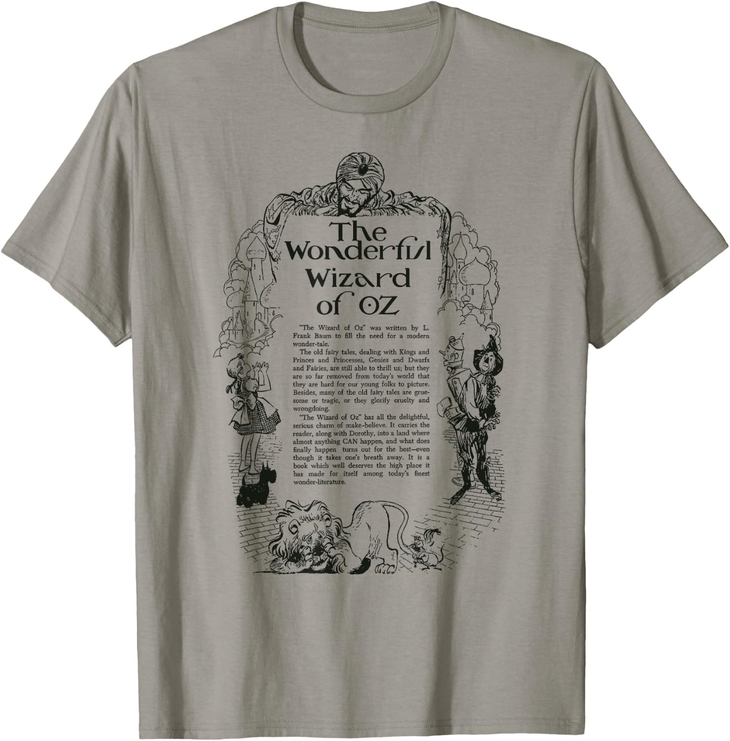 Retro Vintage Wizard of OZ Gifts Oz Book Dorothy Toto Lion Scarecrow Tin Man Wizard of OZ T-Shirt - T-Shirt | Sand