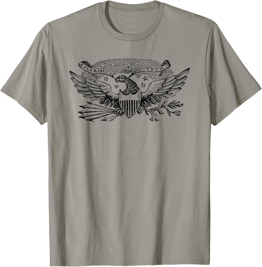Vintage American Eagle "E Pluribus Unum" T-Shirt - T-Shirt | Sand