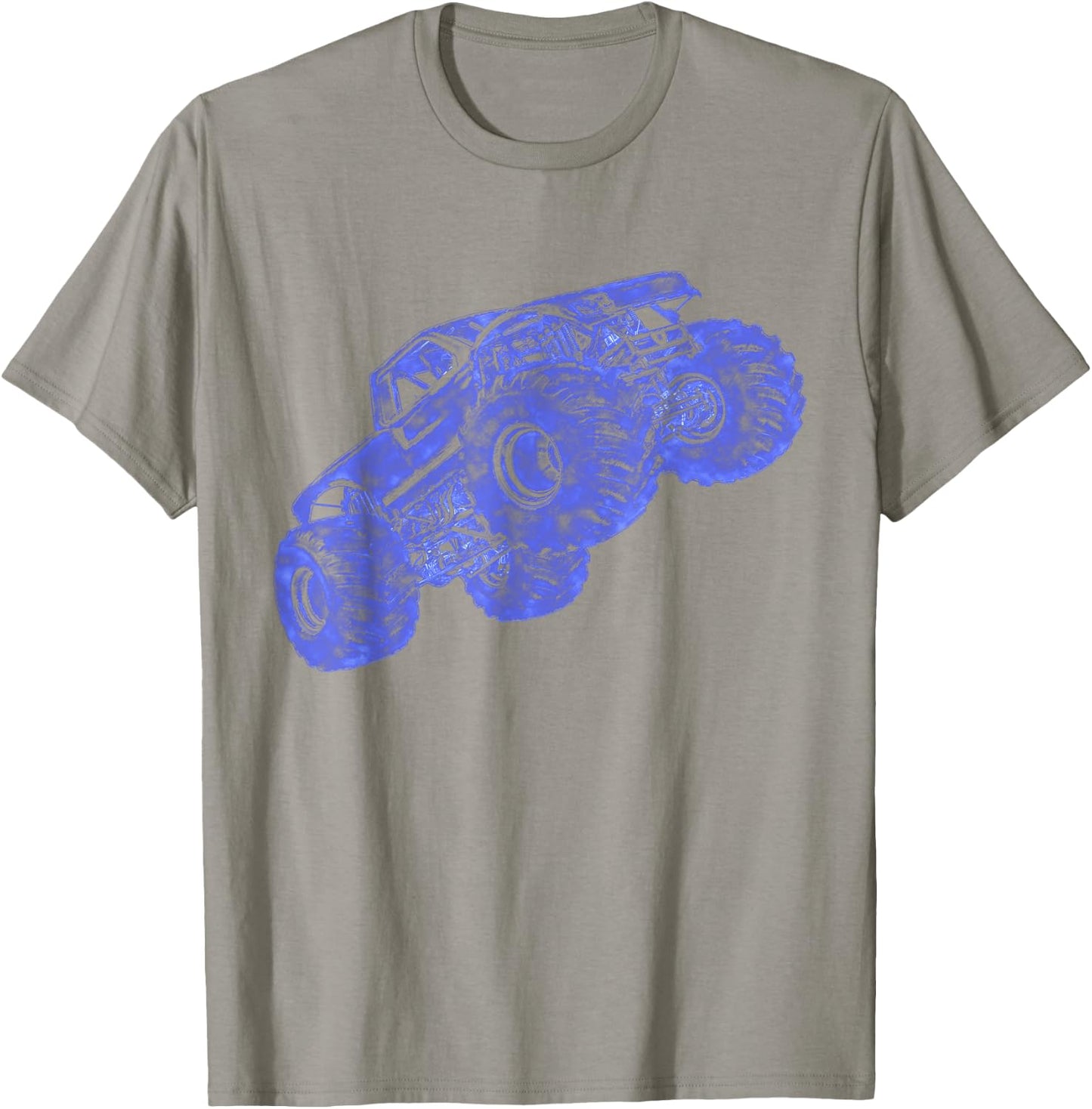 Monster Truck Ink Style Design Monster Truck T-Shirt - T-Shirt | Sand