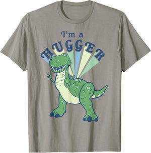 Disney Pixar Toy Story 4 Rex I'm A Hugger Colorful Portrait T-Shirt - T-Shirt | Sand