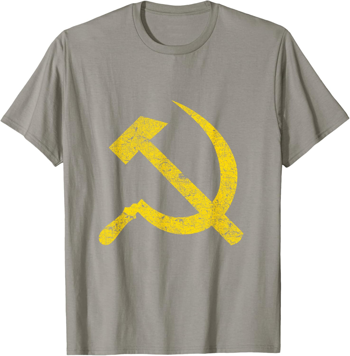 Socialist Hammer and Sickle Vintage T-Shirt - T-Shirt | Sand