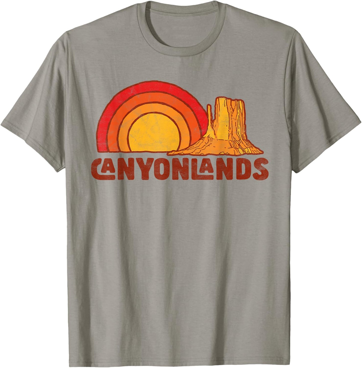 Canyonlands National Park - Vintage Distressed Graphic T-Shirt - T-Shirt | Sand