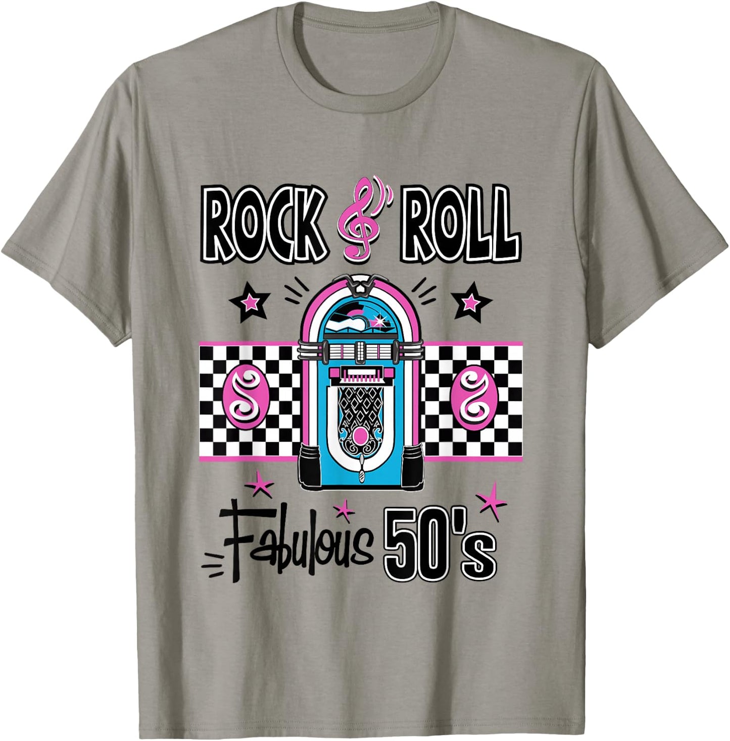 Rock N Roll 50s Sock Hop Dance Women Girls Men Rockabilly T-Shirt - T-Shirt | Sand
