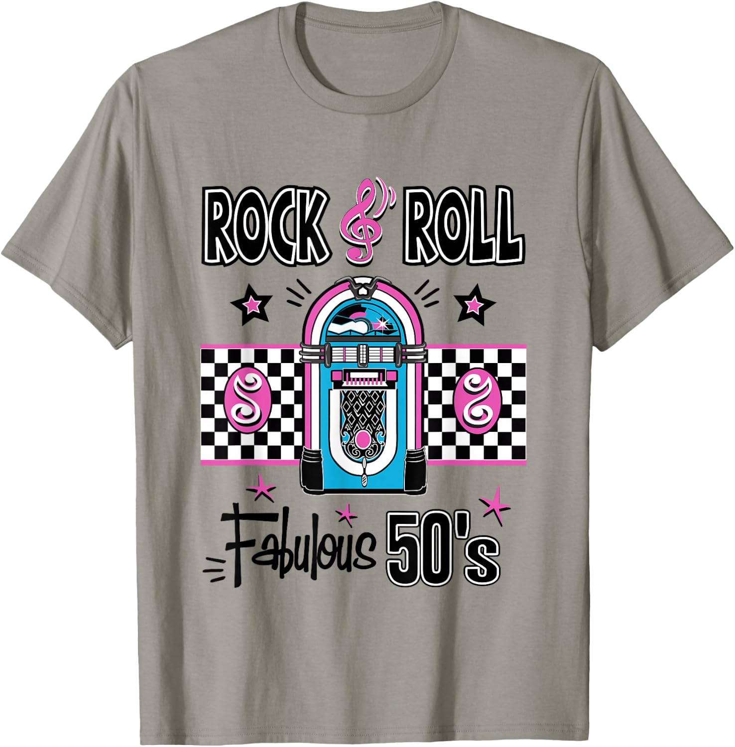 Rock N Roll 50s Sock Hop Dance Women Girls Men Rockabilly T-Shirt - T-Shirt | Sand