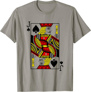 Jack of Spades Playing Card T-Shirt - T-Shirt | Sand