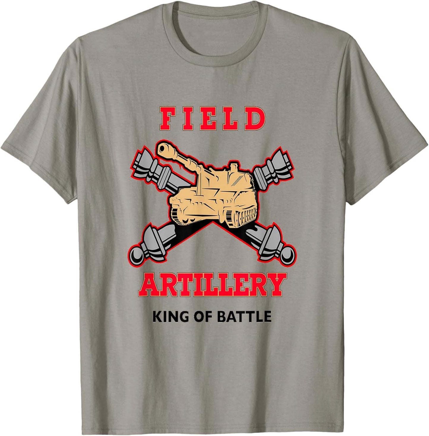 Field Artillery - King of Battle T-Shirt - T-Shirt | Sand