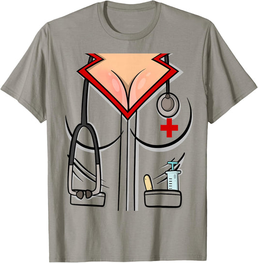 Sexy Nurse Halloween Costume T-Shirt - T-Shirt | Sand