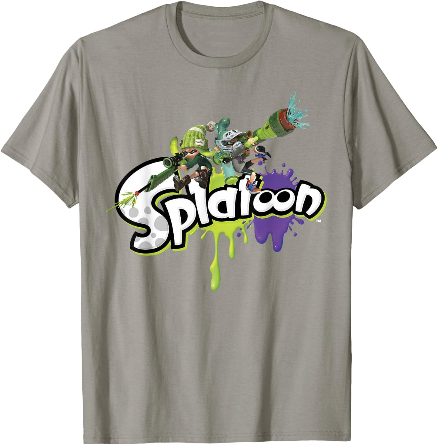 Nintendo Splatoon Splatter Back To Back Graphic T-Shirt - T-Shirt | Sand