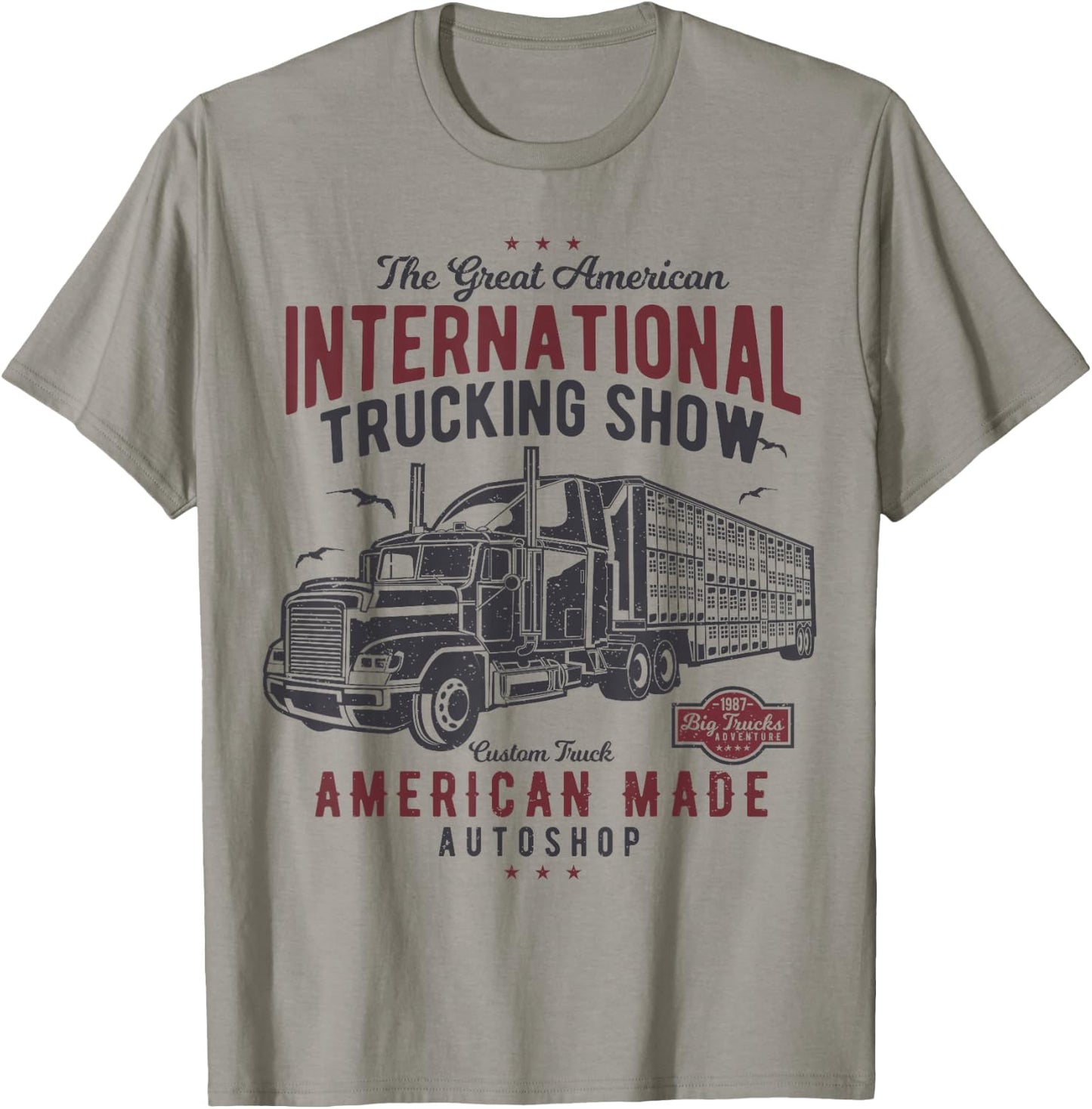 Big Truck Semi (shirt for truck driver) T-Shirt - T-Shirt | Sand