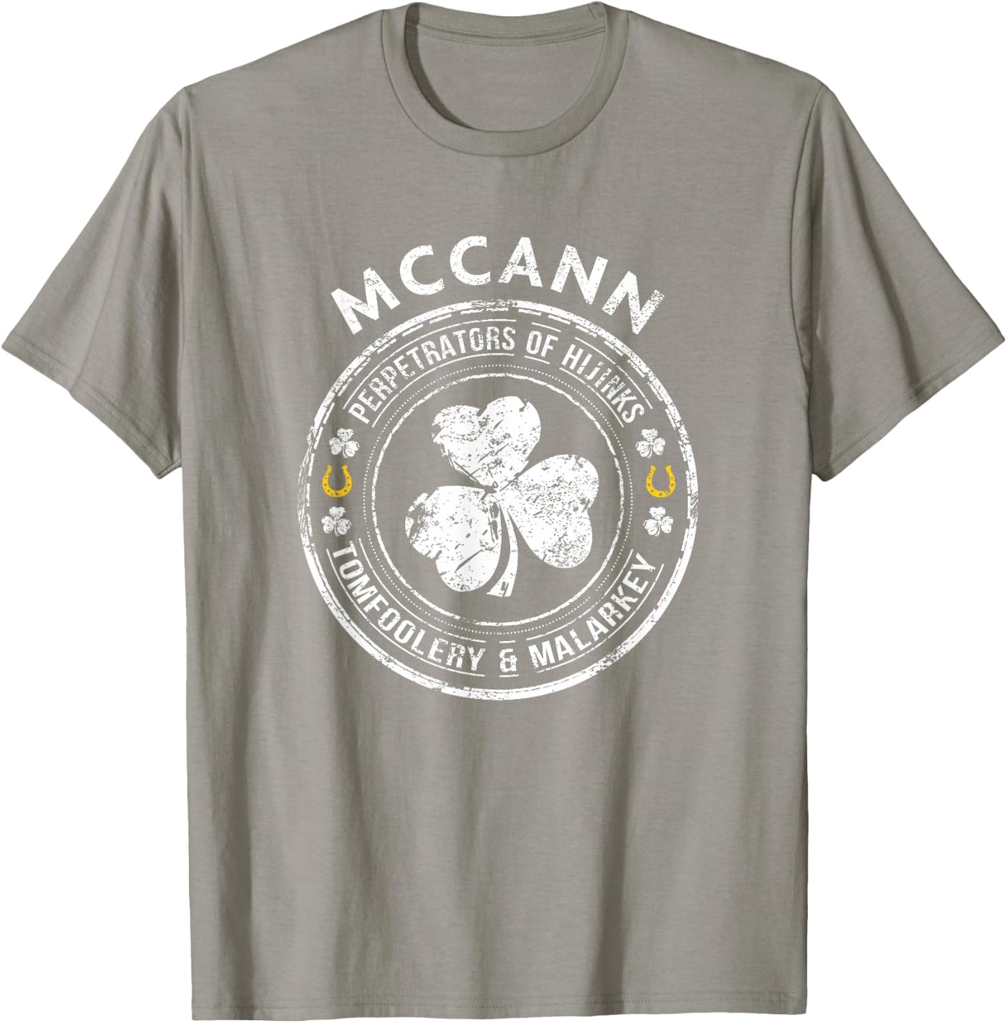 McCann Irish Family Name T-Shirt - T-Shirt | Sand