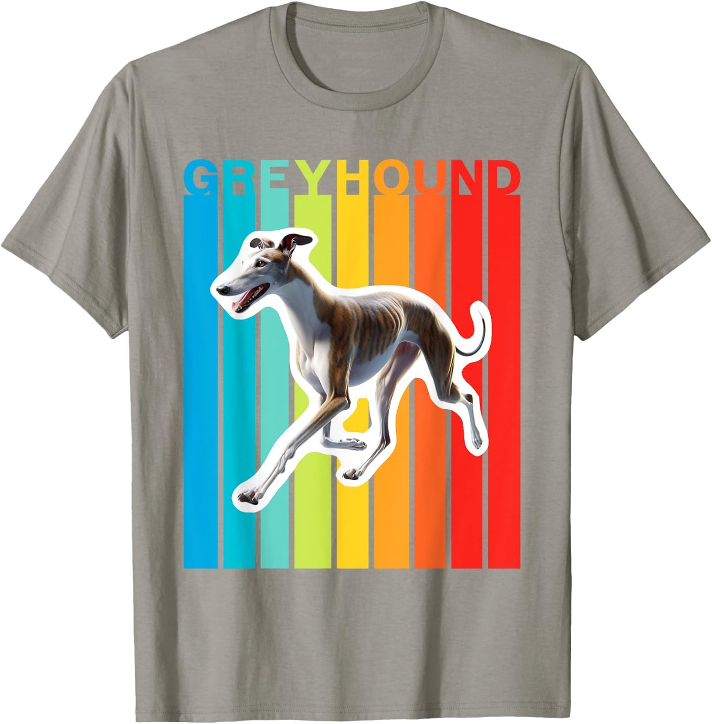 Colorful Greyhound T-Shirt - T-Shirt | Sand