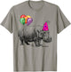 Hippo Wearing A Birthday Hat With Party Balloons Par T Shirt T-Shirt - T-Shirt | Sand