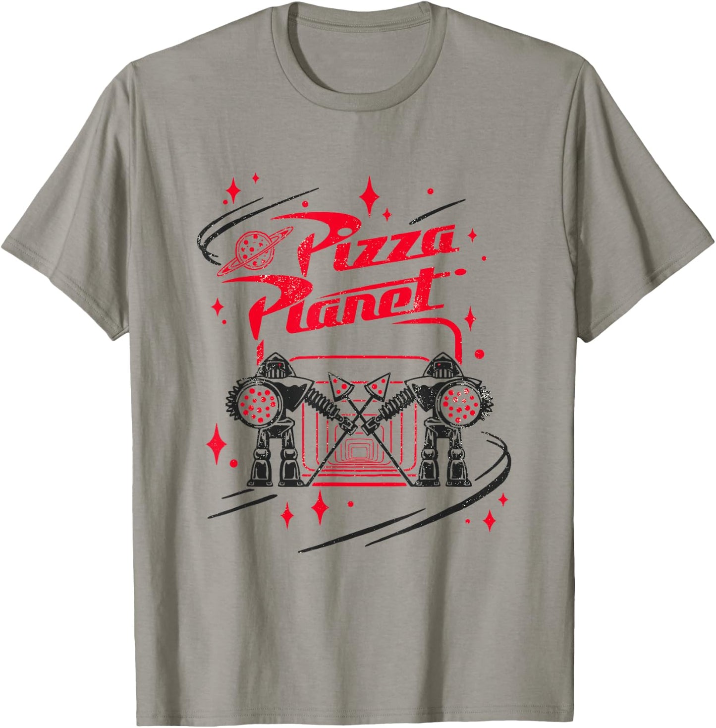 Disney Pixar Toy Story Pizza Planet Cool Guards Retro Logo T-Shirt - T-Shirt | Sand